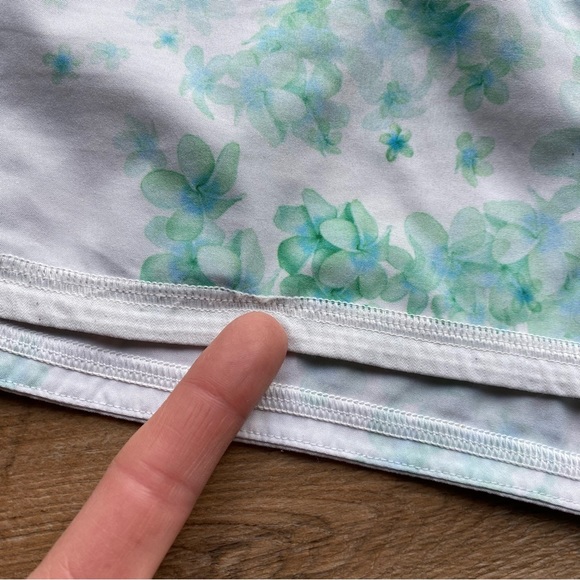 Lululemon Groovy Shorts White / Sea Green / Mint Shorts - 6 - Picture 7 of 8